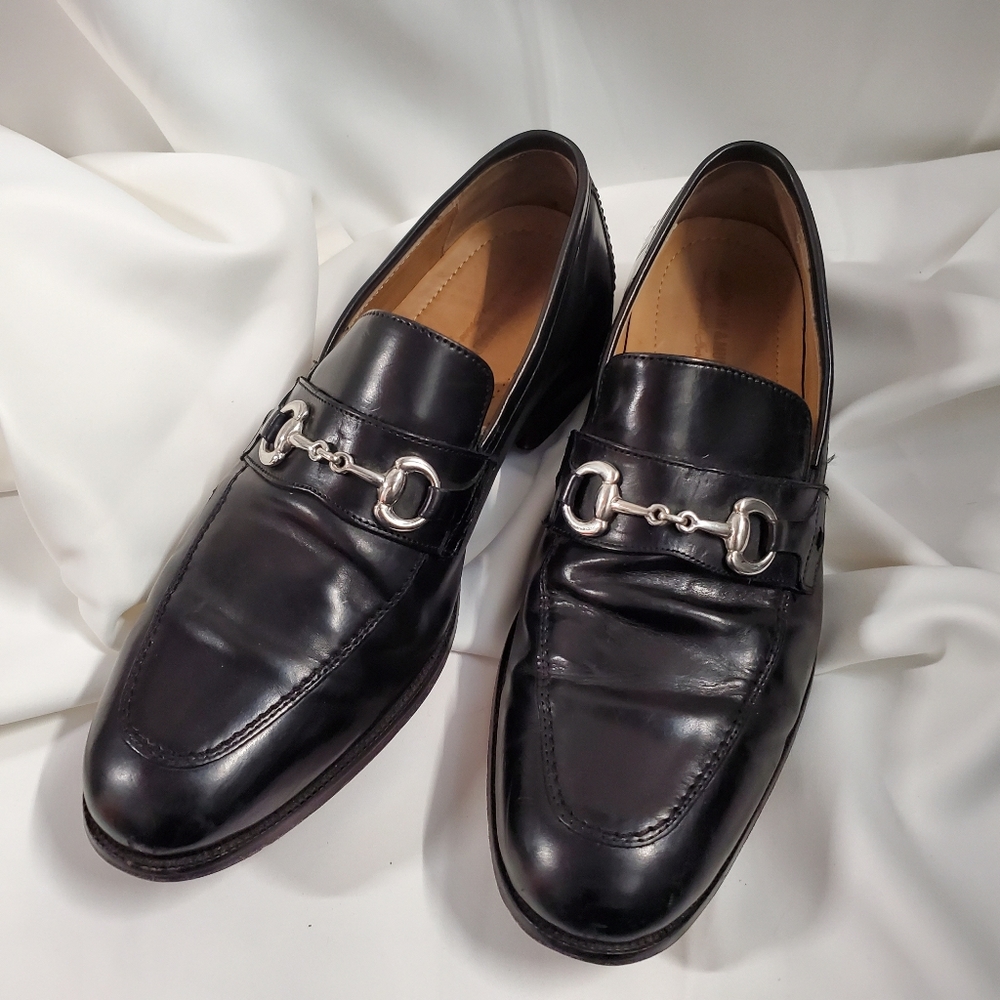 Johnson & Murphy Black Loafers